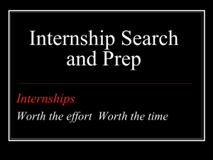 Internship Search and Prep - St. Cloud State University