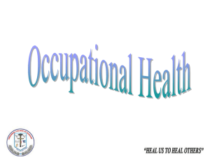 Occupational Dermatitis - Annammal College of Nursing