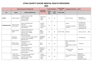Utah County Mental Health Providers