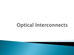 Optical Interconnects: HPC