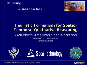 Heur. Form. for Temporal-Spatial Qual. Reasoning