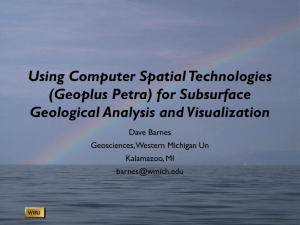 Using Computer Spatial Technologies (Geoplus Petra) for