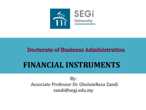 What is Financial Instrument - Dr. Gholamreza Zandi Website