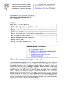 Foreign Players in the Philippine Energy Sector