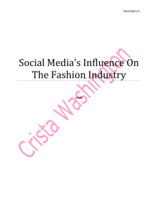 Social Media's Influence On The Fashion Industry