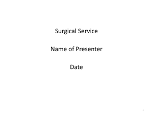 M&M Presentation Template - UCLA Department of Surgery
