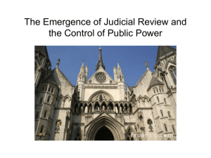 Introduction to Judicial Review
