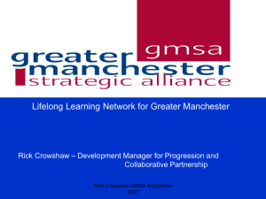 The Greater Manchester Strategic Alliance: provision, progression