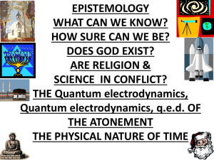 qed of Atonement 2 of 2 - All Science Leads to God