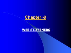 Chapter -9 WEB STIFFENERS