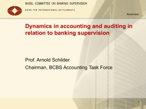 Dynamics in accounting and auditing in relation to banking