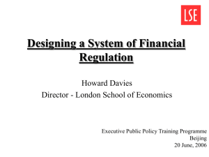 A. Banking Supervision - London School of Economics and Political