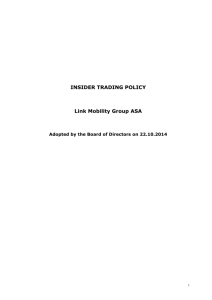 insider trading policy