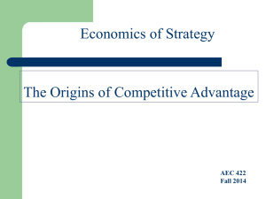Competitive Advantage and the Environment