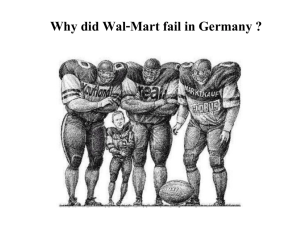 Why did Wal-Mart fail in Germany?