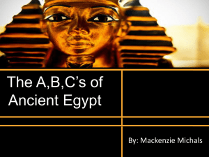 The A,B,C's of Ancient Egypt