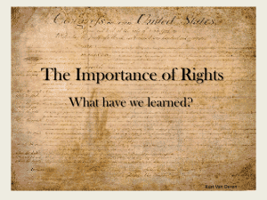Importance of Rights