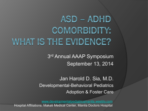 ASD & ADHD comorbidity – JHSia