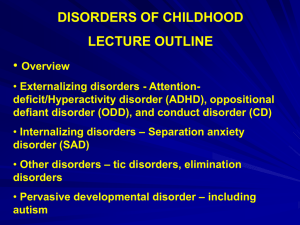 8 Disorders of Childhood and Adolescence