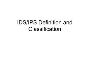 IDS/IPS classification