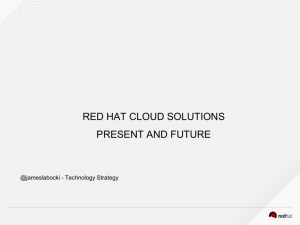 red hat cloud solutions present and future