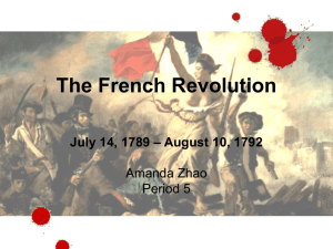 The French Revolution - Oak Park Unified School District