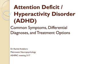 March 17, 2014 ADHD Presentation