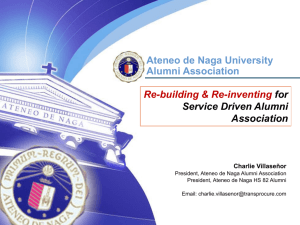Rebuilding & Re-inventing the Alumni Association
