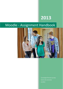 Moodle - Assignment Handbook
