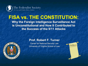 THE NSA WARRANTLESS WIRETAP CONTROVERSY AND THE