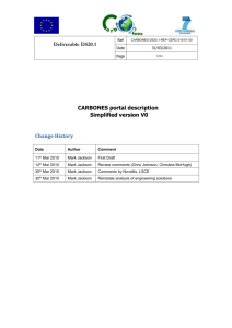 CARBONES portal description: simplified version V0