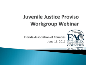 Juvenile Justice - Florida Association of Counties