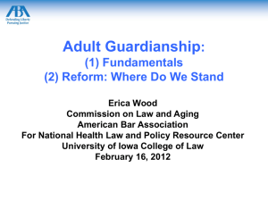 Adult Guardianships - National Health Law and Policy Resource