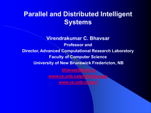 Parallel and Distributed Intelligent Systems