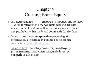 Brand Equity