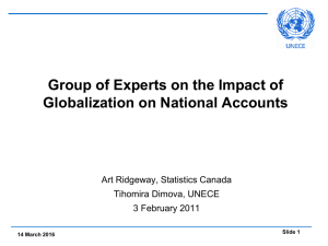 Presentation by Ms. Tihomira Dimova of UNECE and Mr. Art