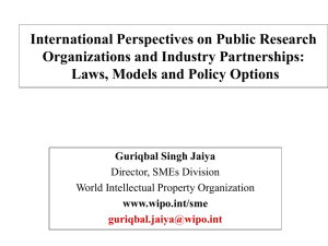 International Perspectives on Public Research Organizations