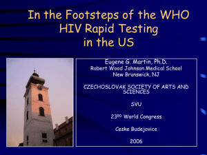 Rapid HIV Testing in the US
