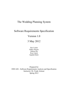 Wedding Planning System(word document)