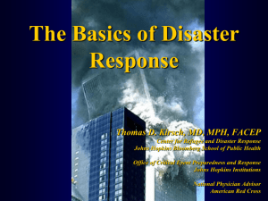 Disaster Management Overview