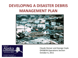 Developing a Disaster Debris Management Plan, October 2011