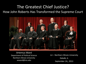 The Greatest Chief Justice? - Northern Illinois University