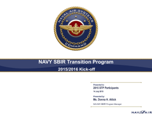 Title Slide - Forum for SBIR/STTR Transition (FST)