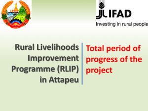 Presentation Progress RLIP