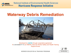 NIEHS-HMTRI Waterway Debris General Safety Awareness Ver3