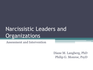 Narcissistic Leaders and Organizations