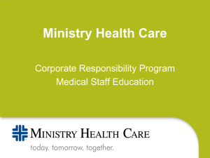 Ministry Health Care Corporate Responsibility Program Medical