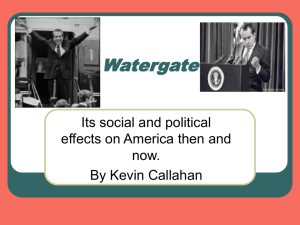 How does the American public view the Watergate scandal today?