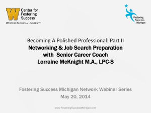 Lorraines-Powerpoint - Fostering Success Michigan