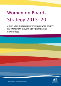 Women on Boards Strategy 2015-20